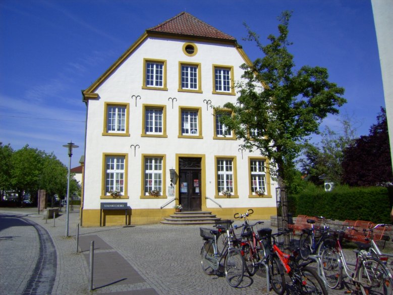 Blick auf die Stadtbibliothek Oelde