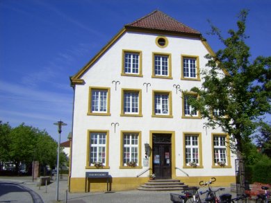 Blick auf die Stadtbibliothek Oelde